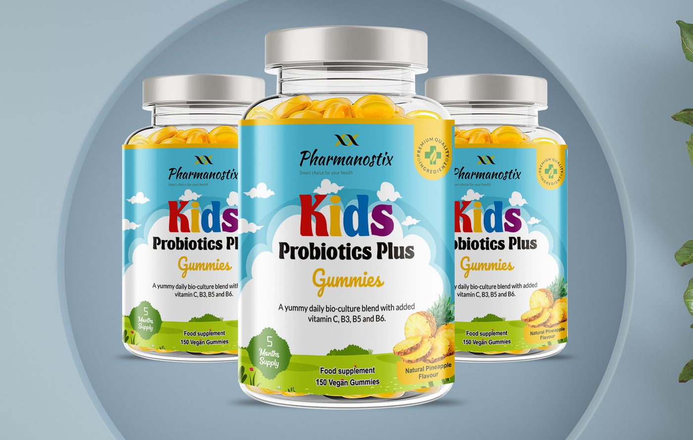 Kids Probiotics Plus Vegan Gummies - 150 Natural Pineapple Flavour-3