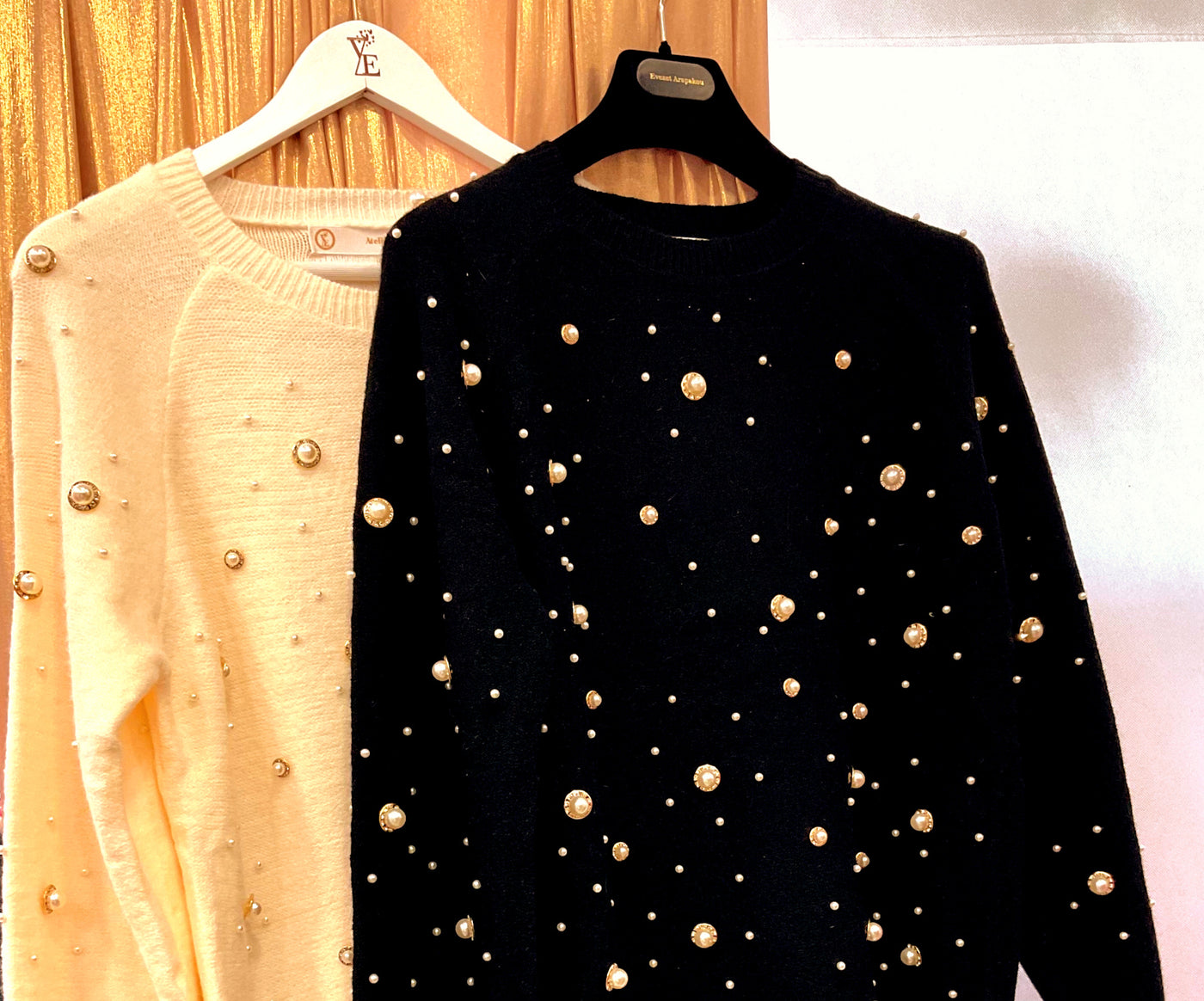 Sweater with Pearls