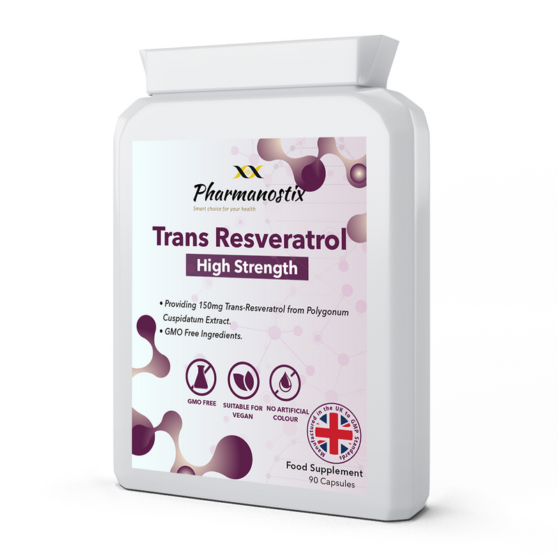 Trans Resveratrol Supplement 150mg - 90 Capsules