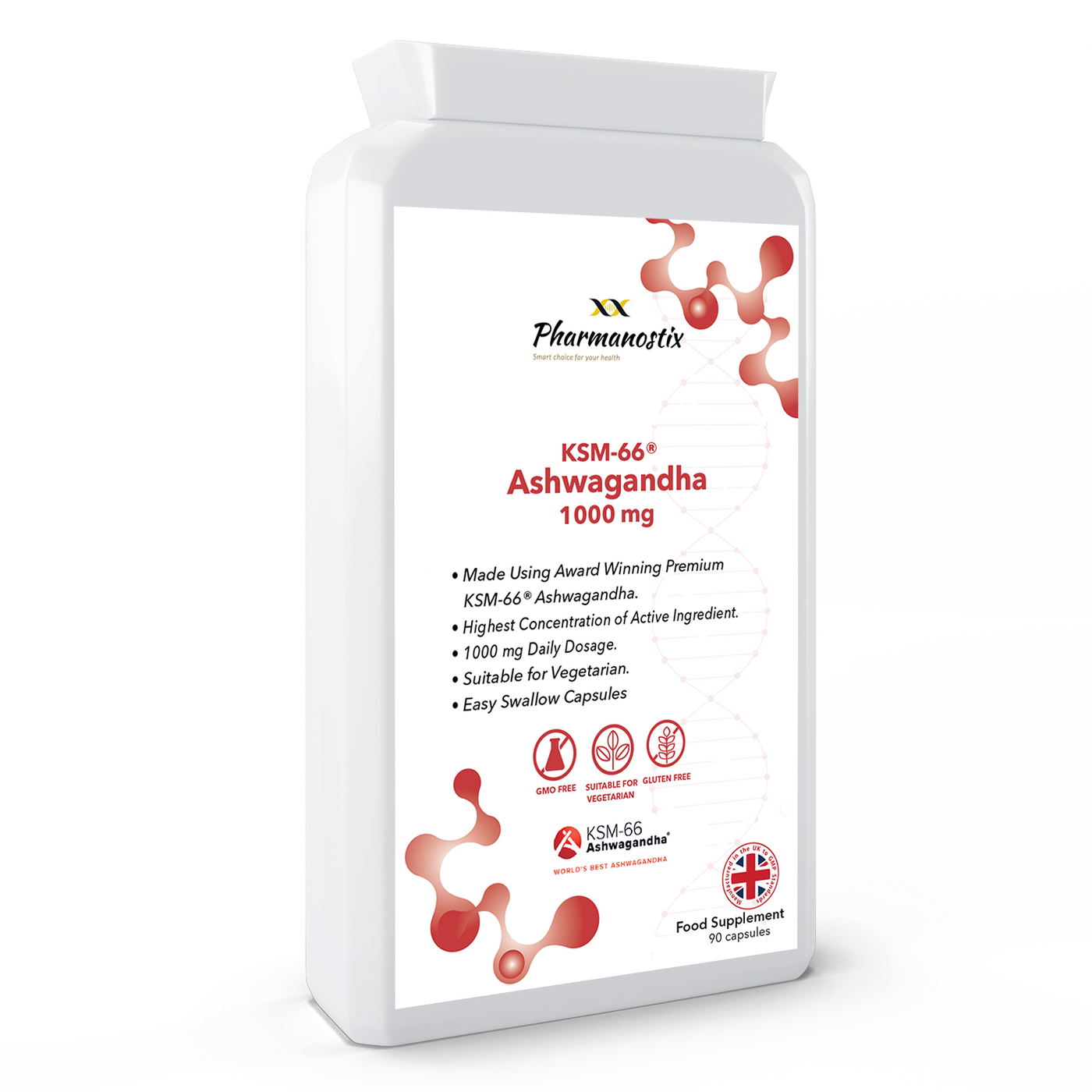 Ashwagandha KSM-66 ®, 1000mg Daily Dose with 5% Withanolides-0