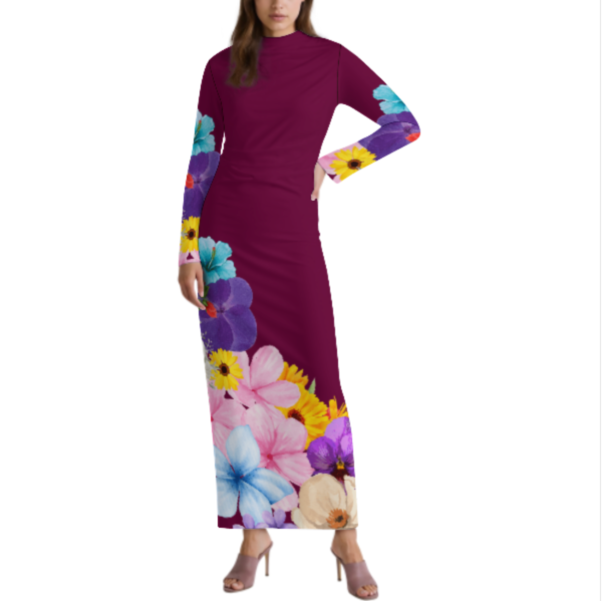 Long Sleeve Winter Dress-0