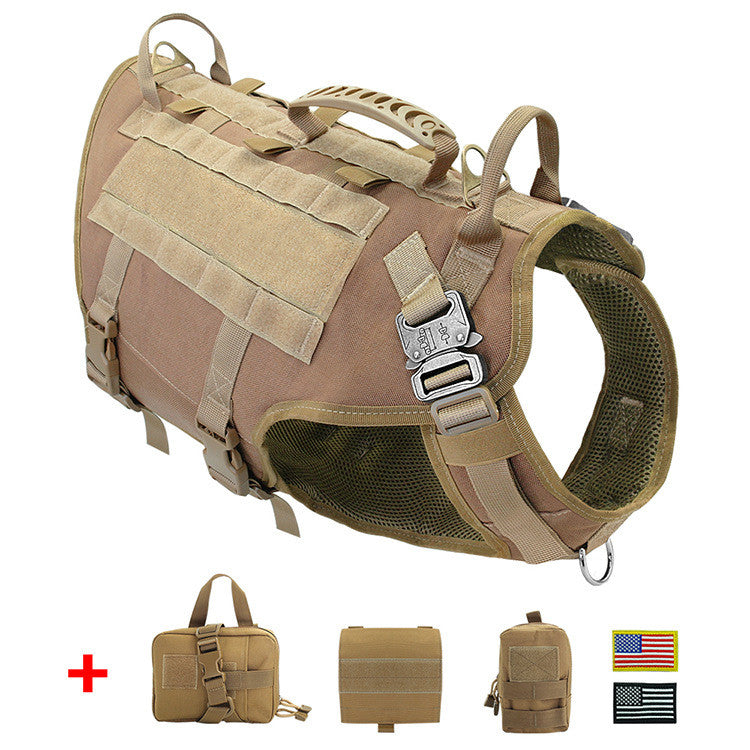 Laisse de Combat Gilet de Poitrine pour Chien Sac à Dos Bretelles d'Entraînement Spéciales Corde de Maintien à la Main
