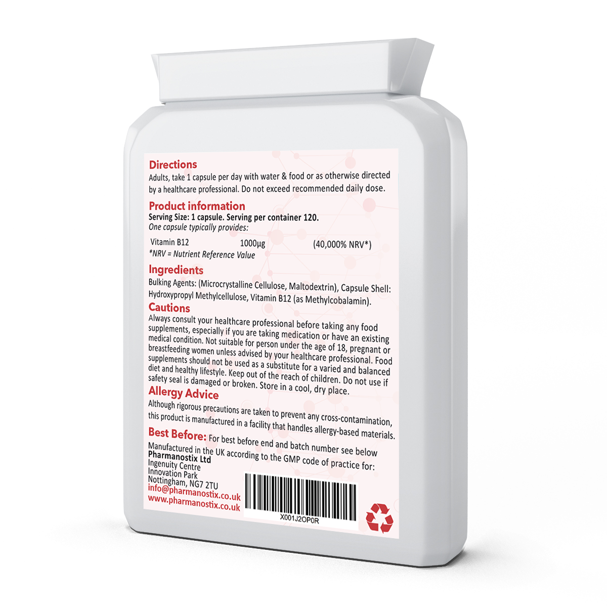 Vitamin B12 Methylcobalamin 1000mcg Capsules-1