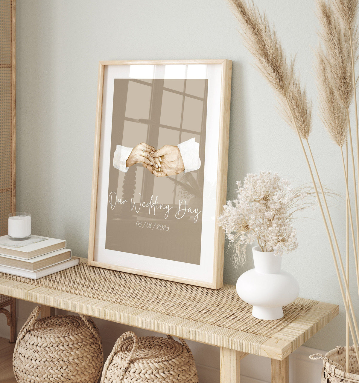 Hochzeit Verlobung Poster · Geschenkidee ·  Datum Text  Personalisiert · Hochzeit Brautpaar · Verlobung · Deko Print · ohne Rahmen