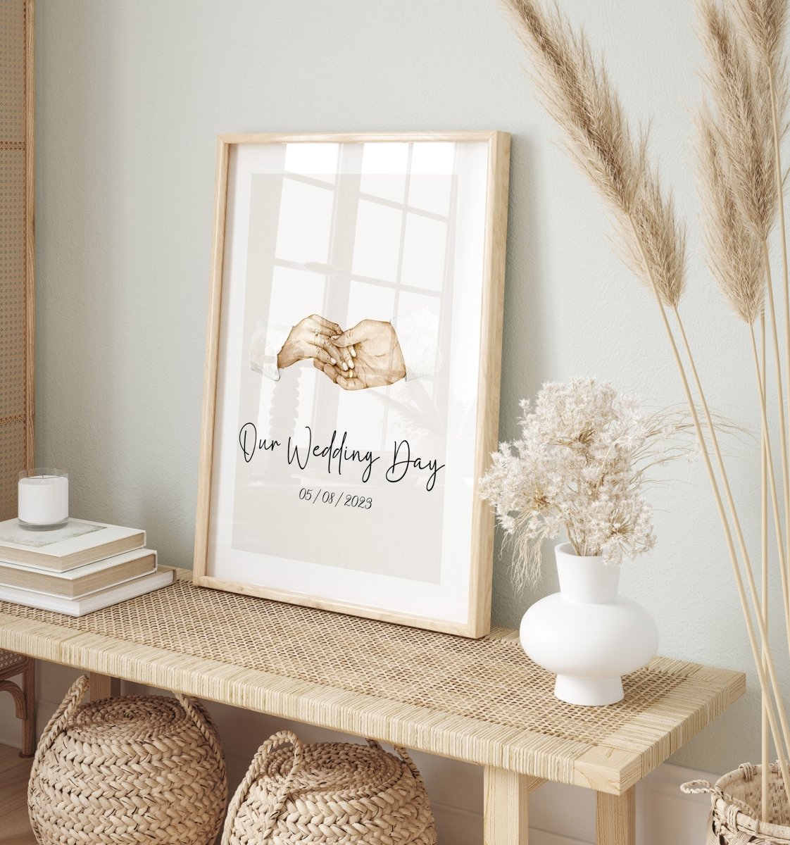 Hochzeit Verlobung Poster · Geschenkidee ·  Datum Text  Personalisiert · Hochzeit Brautpaar · Verlobung · Deko Print · ohne Rahmen