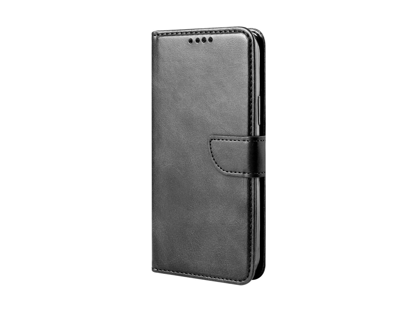 Capa flip em couro para telemóvel com 3 ranhuras para cartões, KX5600, função suporte e proteção contra quedas, compatível com iPhone 7/8/Se2, Preto