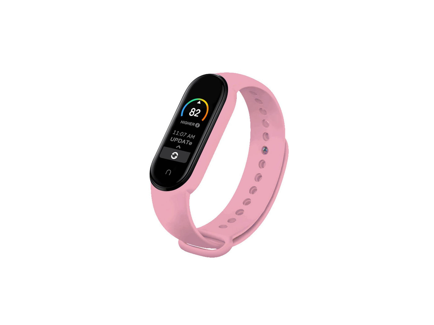 Techancy Pulseira De Silicone Rosa KC2104, Compatível Com A Mi3/4 Smart Band, Material De Silicone, Macio E Confortável.