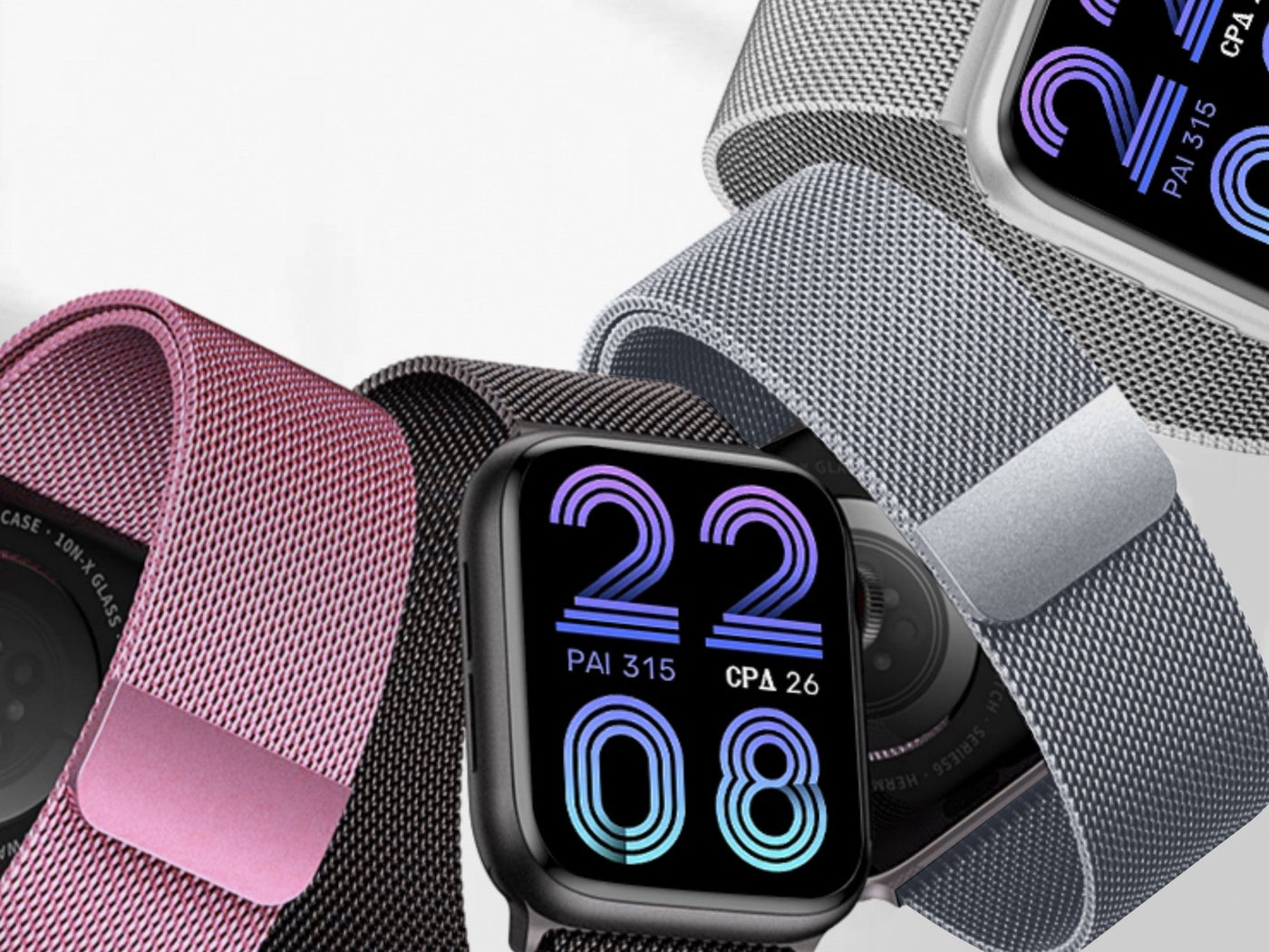 Techancy Faixa Metálica Magnética Prata KC2123, Faixa De Substituição, Compatível Com Apple Watch Series: 49mm，