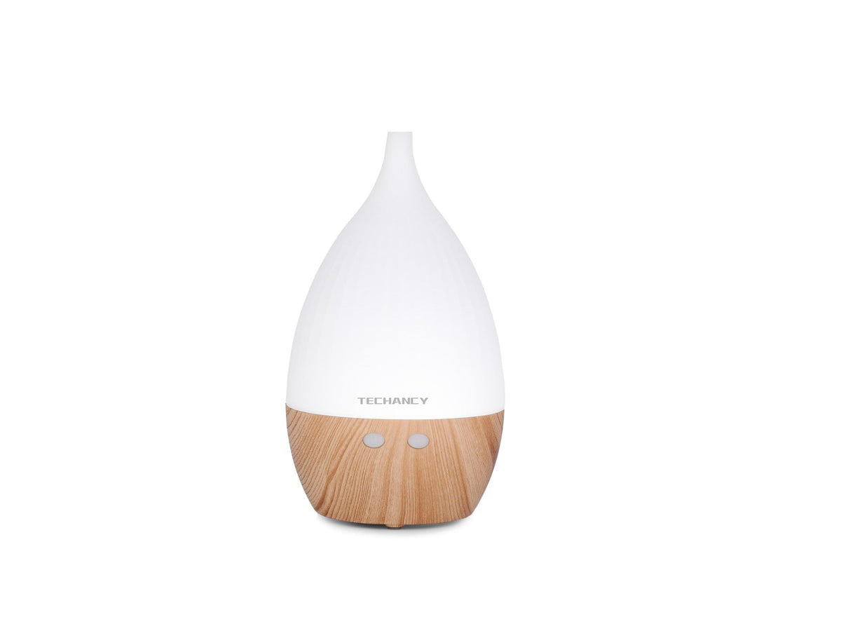 Diffuseur d'aromathérapie Techancy, LD3913, avec fonction humidificateur, blanc + grain de bois
