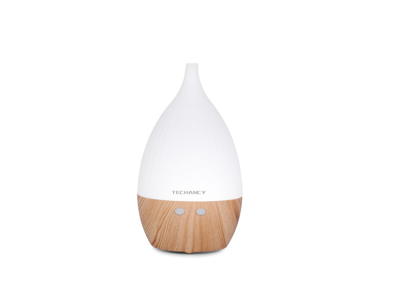 Difusor de aromaterapia Techancy, LD3913, com função de humidificação, branco + grão de madeira