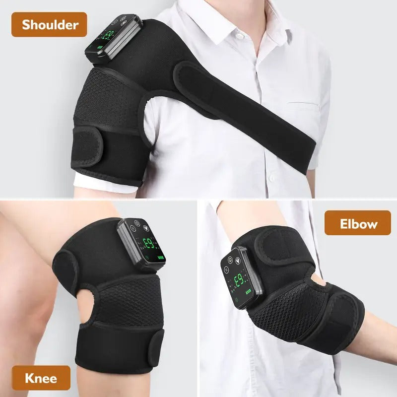 Masseur à vibration chauffant électrique pour genoux et épaules