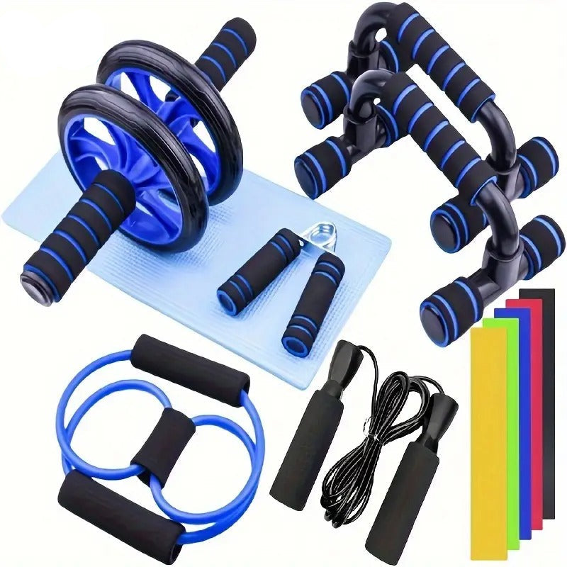 Kit Roue Abdominale Entraînement à Domicile (12 pièces)
