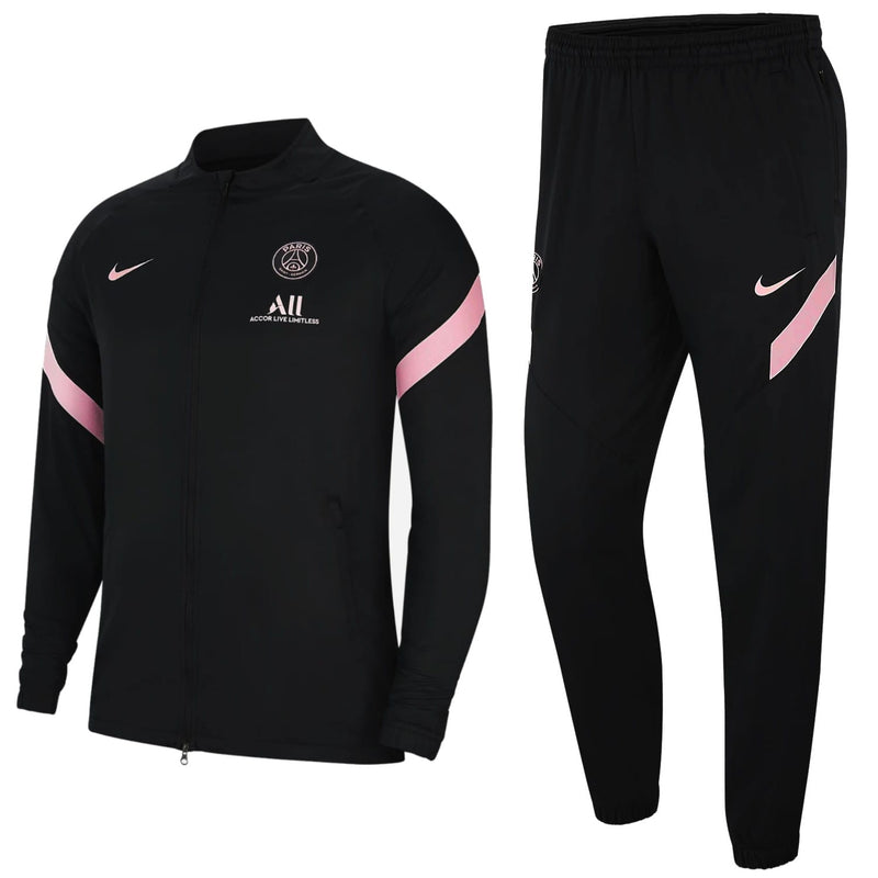 PSG black presentation Soccer tracksuit 2021/22 - Nike