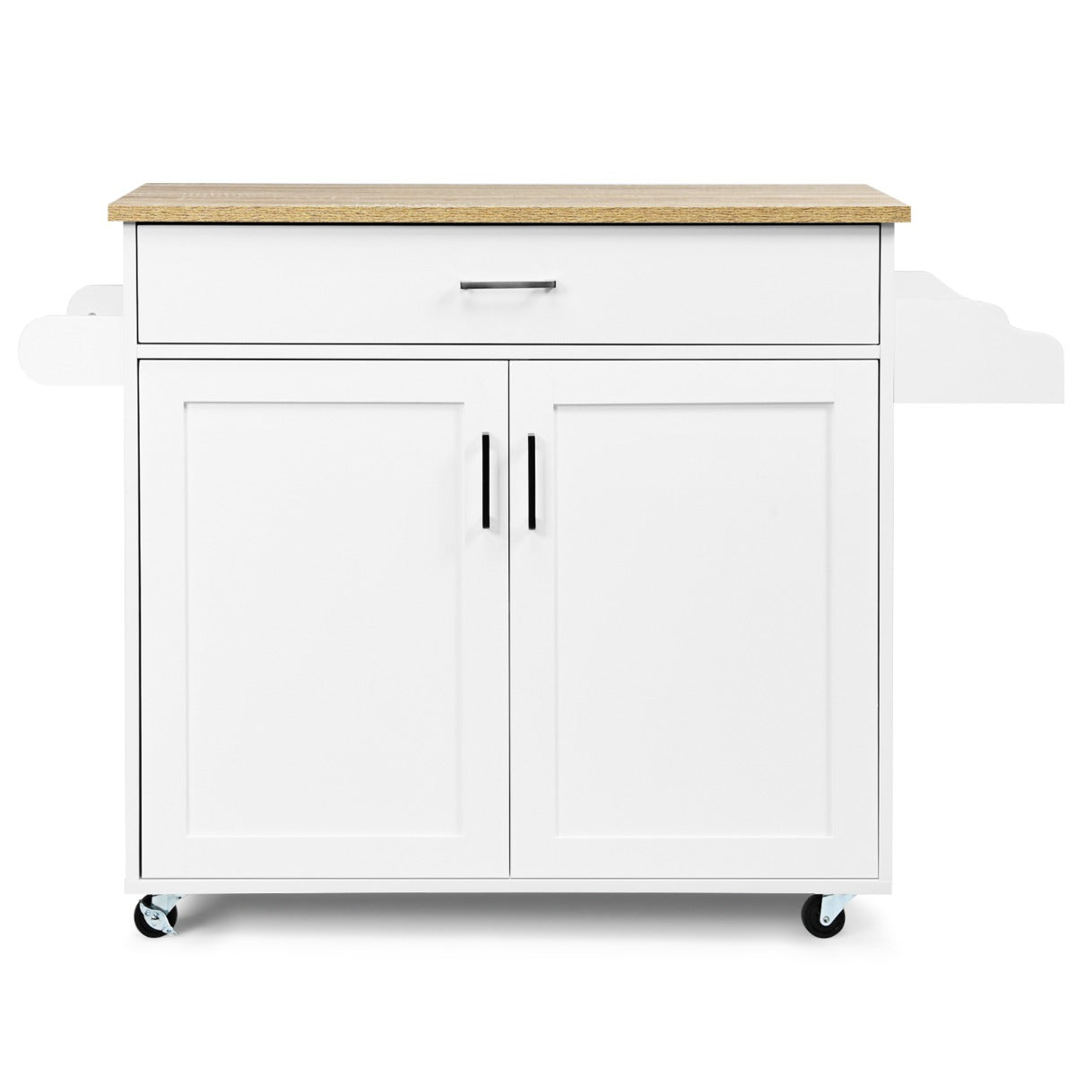 Îlot de cuisine portable NNECW avec roulettes en caoutchouc verrouillables pour la cuisine