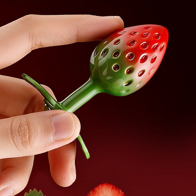 LOCKINK Strawberry Metal Anal Plug-2