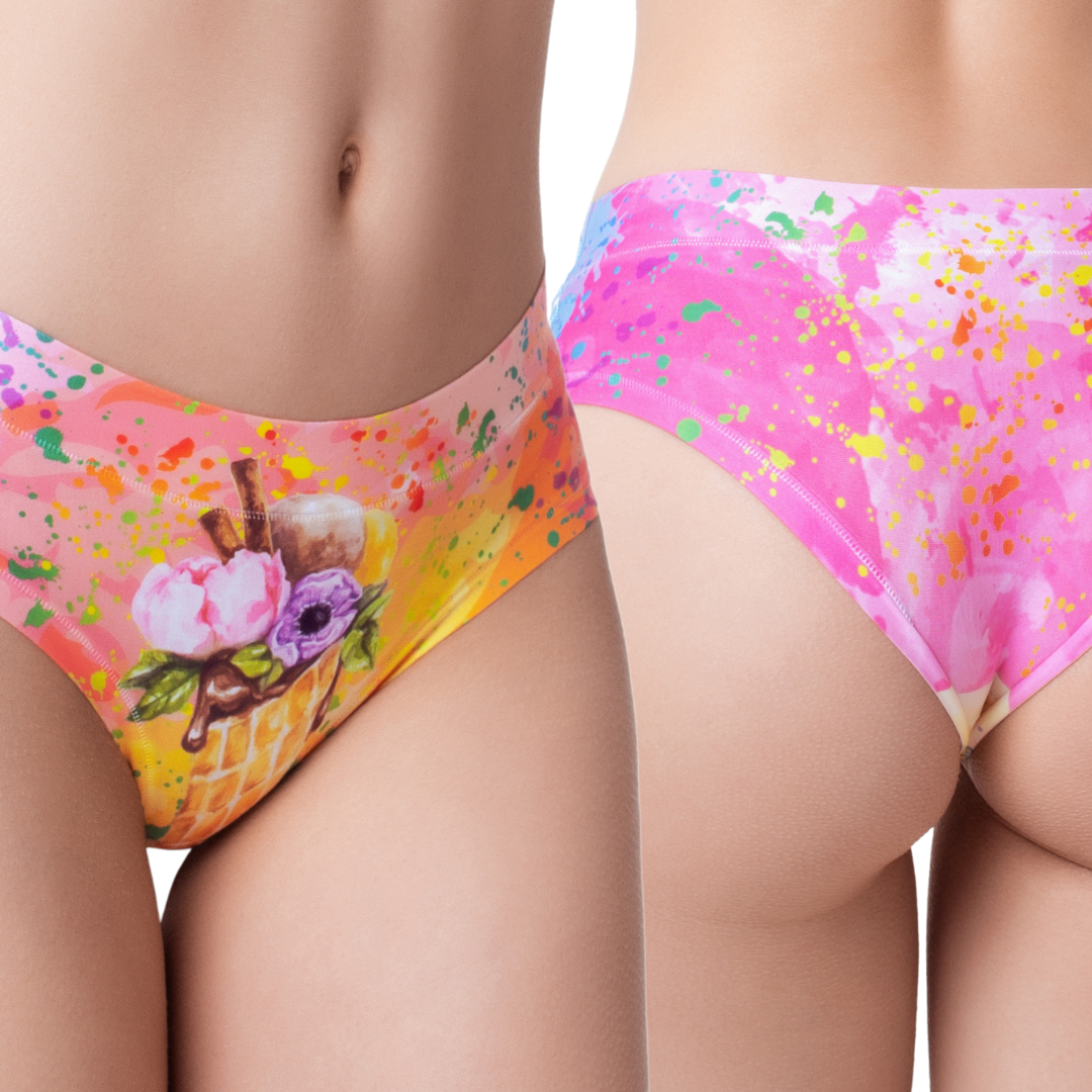 Memème Women’s Ultra-Comfortable CANDY SHOP - Drops - Panties | Breathable Cotton Crotch, Stretchy Fit, No Elastic Bands-2