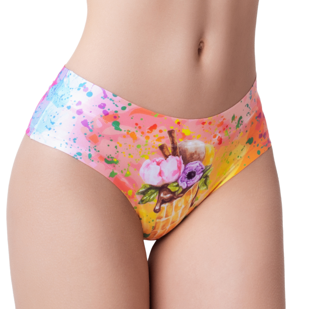Memème Women’s Ultra-Comfortable CANDY SHOP - Drops - Panties | Breathable Cotton Crotch, Stretchy Fit, No Elastic Bands-0