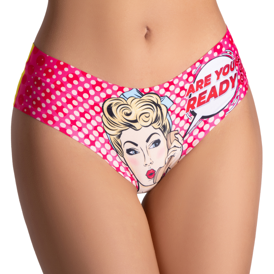 Memème Women’s Ultra-Comfortable COMICS - Friday Girl - Panties | Breathable Cotton Crotch, Stretchy Fit, No Elastic Bands