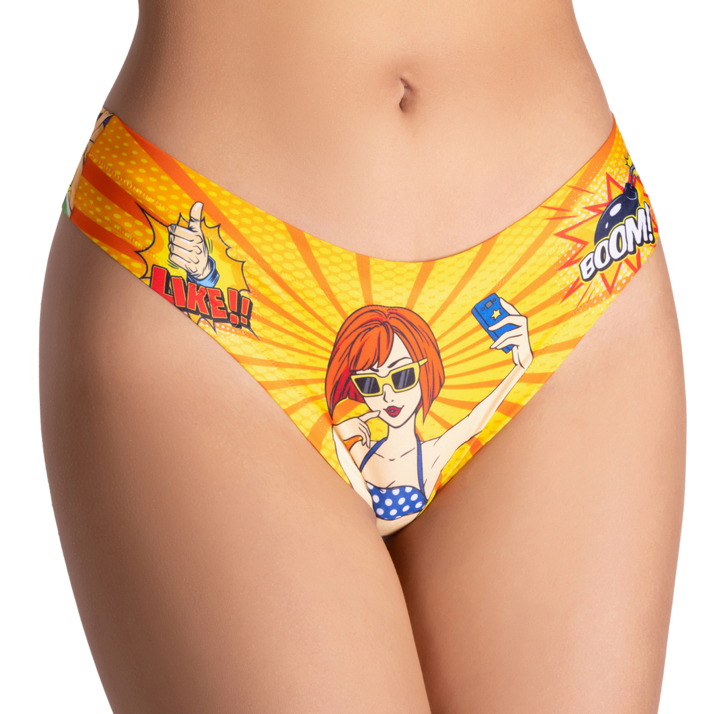Memème Women’s Ultra-Comfortable COMICS - Insta Girl - Panties | Breathable Cotton Crotch, Stretchy Fit, No Elastic Bands