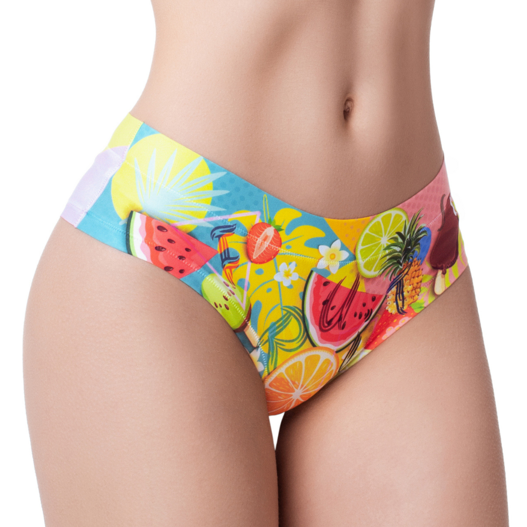 Memème Women’s Ultra-Comfortable FRESH SUMMER - Mix - Panties | Breathable Cotton Crotch, Stretchy Fit, No Elastic Bands