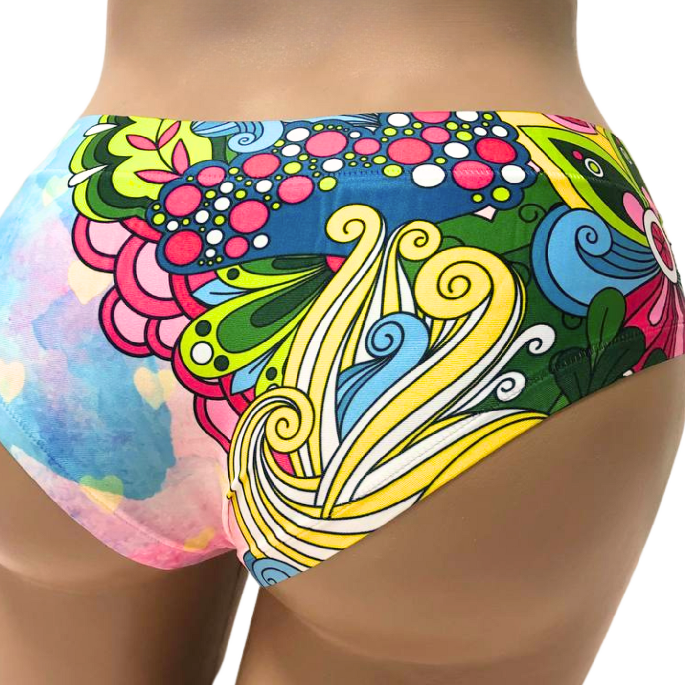 Memème Women’s Ultra-Comfortable LOVE - Spectrum Mix Panties | Breathable Cotton Crotch, Stretchy Fit, No Elastic Bands