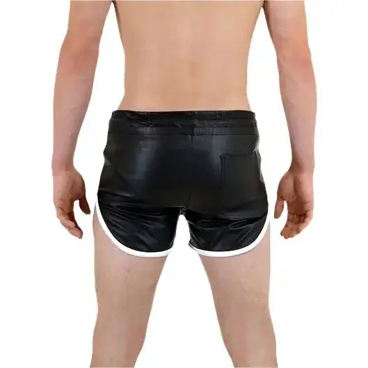 Men’s Genuine Leather Gym and Beach Shorts