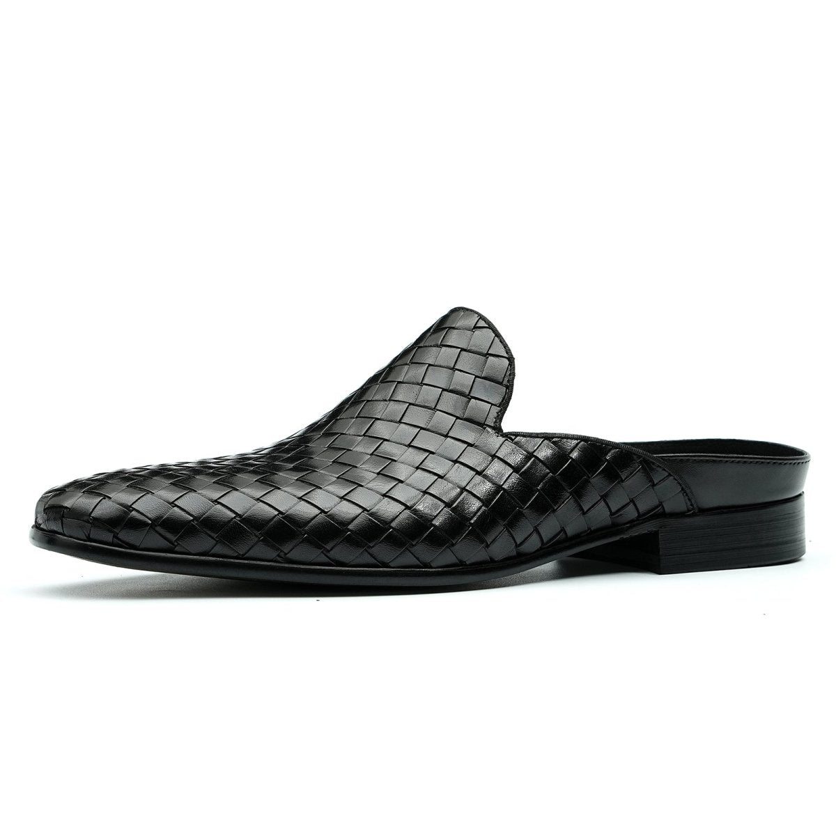 Men’s Woven Calfskin City Stroll Mules