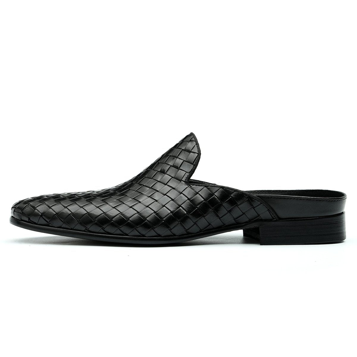 Men’s Woven Calfskin City Stroll Mules