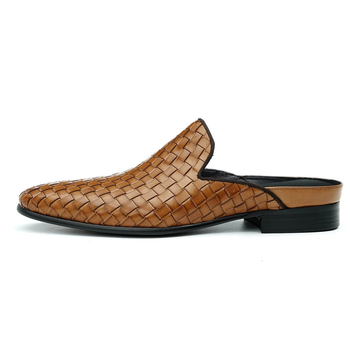 Men’s Woven Calfskin City Stroll Mules