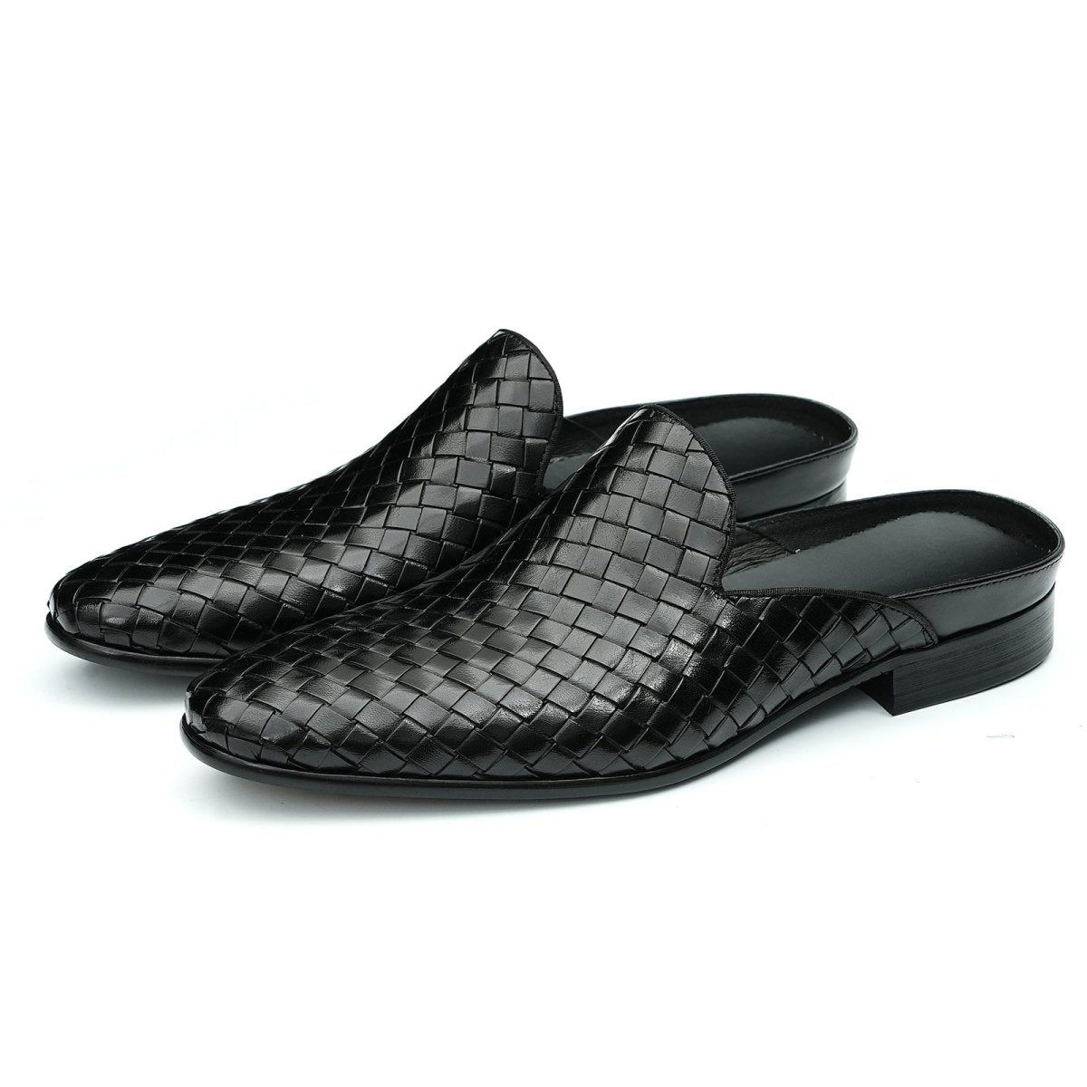 Men’s Woven Calfskin City Stroll Mules
