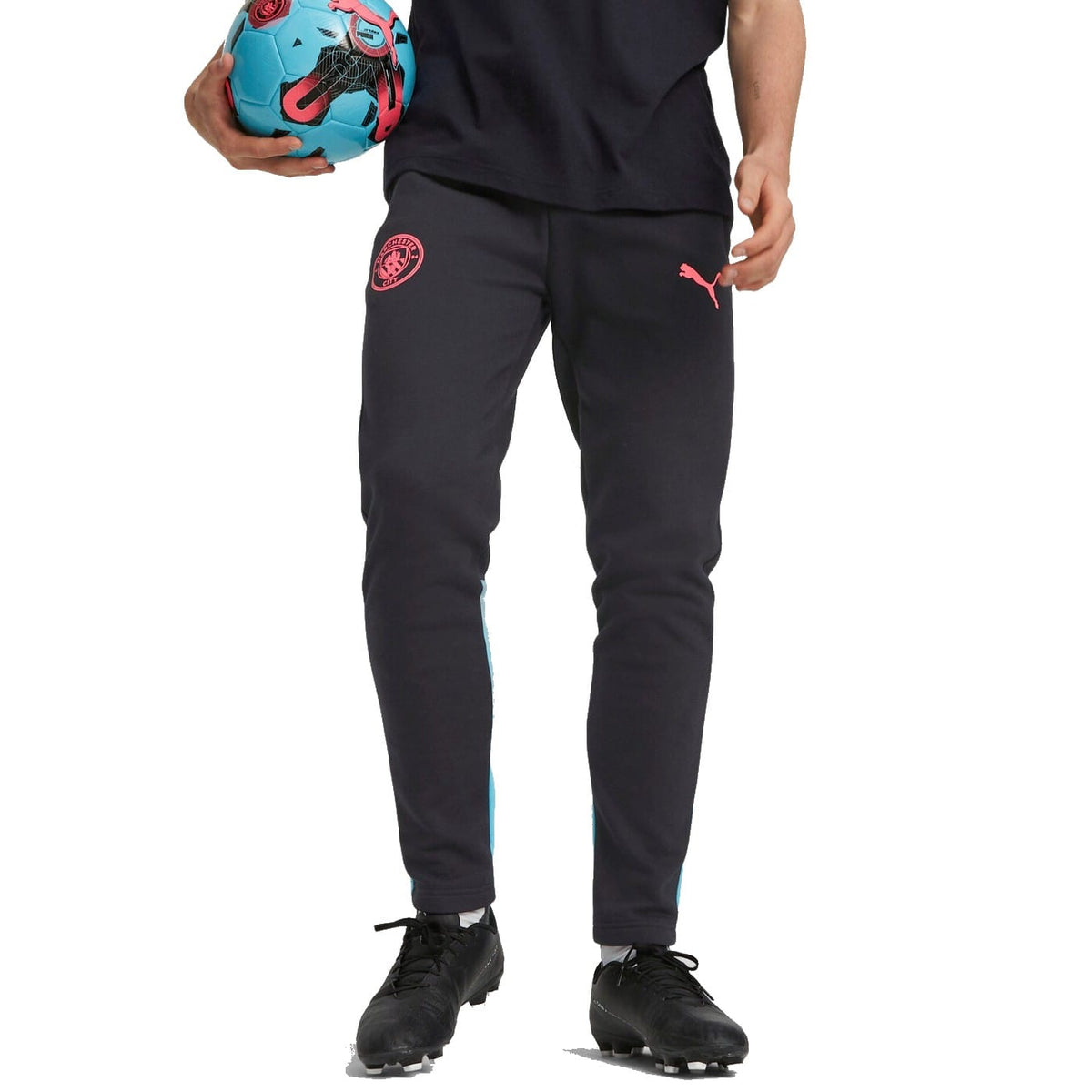 Survêtement de présentation décontracté à capuche noir Manchester City 2023/24 - Puma