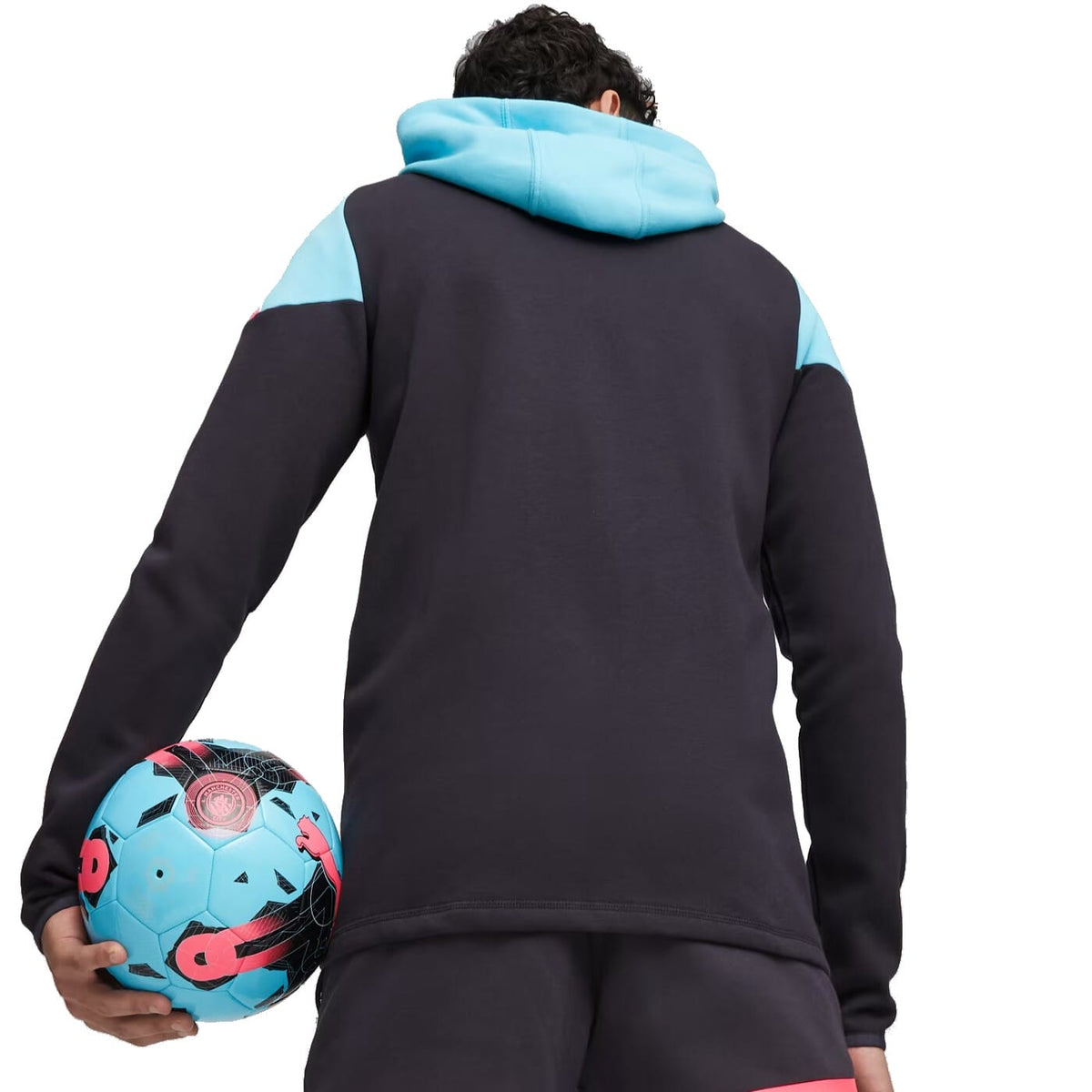 Survêtement de présentation décontracté à capuche noir Manchester City 2023/24 - Puma