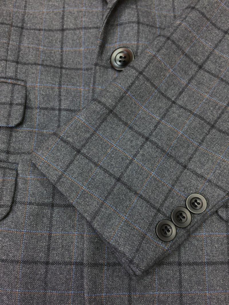 Grey Check Tweed Blazer-1
