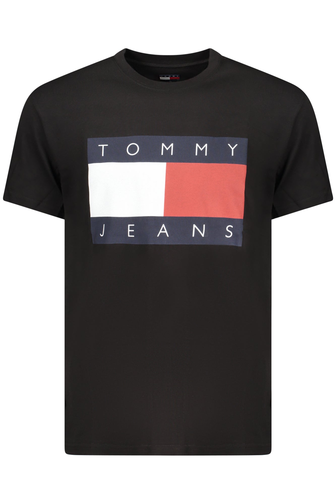 TOMMY HILFIGER MEN'S SHORT-SLEEVE T-SHIRT BLACK