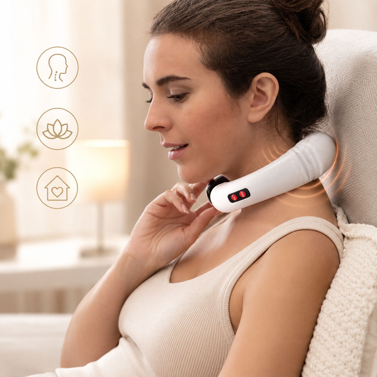 Masseur électromagnétique pour le cou et le dos Calmagner InnovaGoods