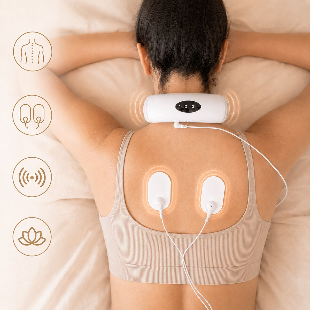 Masseur électromagnétique pour le cou et le dos Calmagner InnovaGoods
