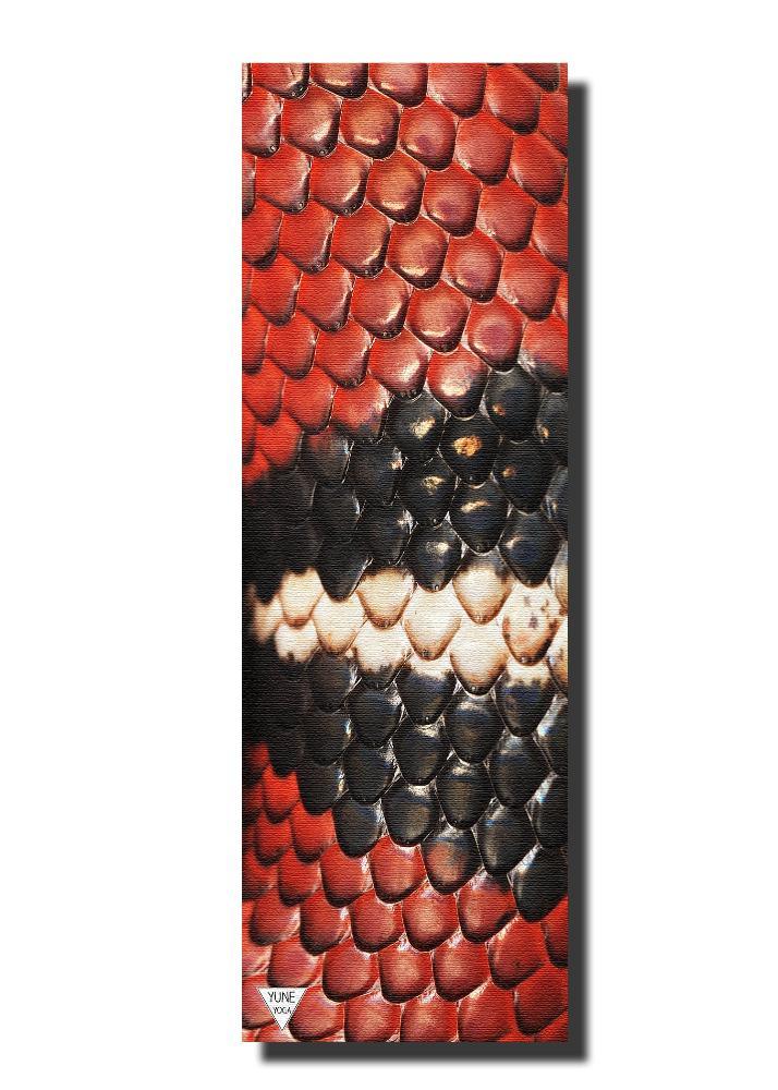 Tapis de yoga antidérapant PER écologique motif serpent – Yune Yoga