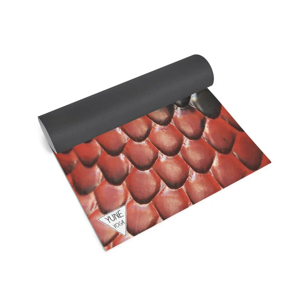 Tapis de yoga antidérapant PER écologique motif serpent – Yune Yoga