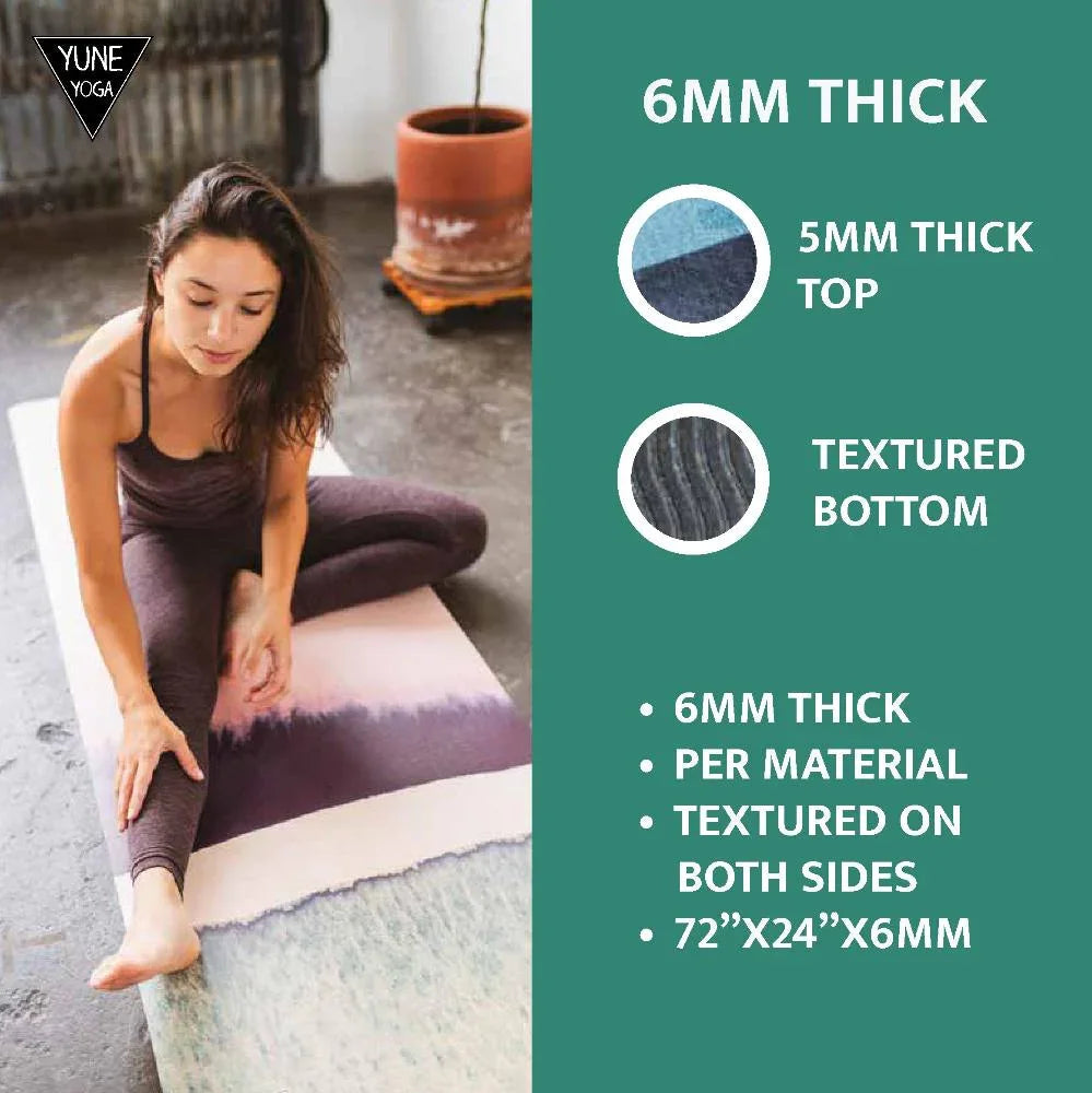 Tapis de yoga antidérapant PER écologique motif serpent – Yune Yoga